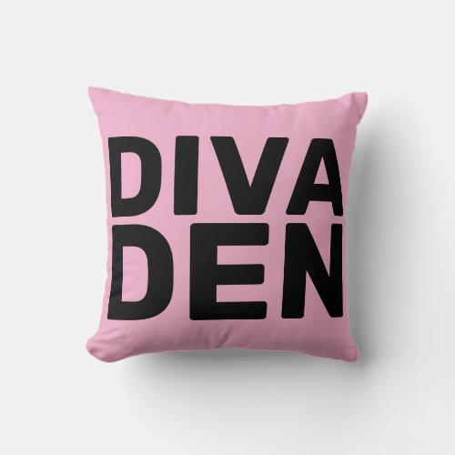 DIVA DEN PINK THROW PILLOWS