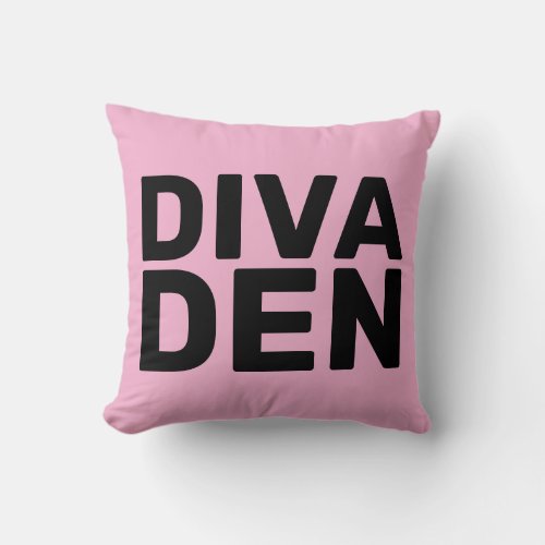 DIVA DEN PINK THROW PILLOWS