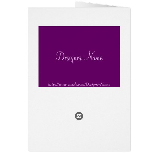 Diva Designer Name Card (Back)