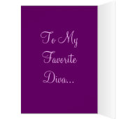 Diva Designer Name Card (Inside (Left))