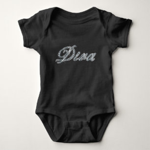 Diva "Diamond Bling" Baby Bodysuit