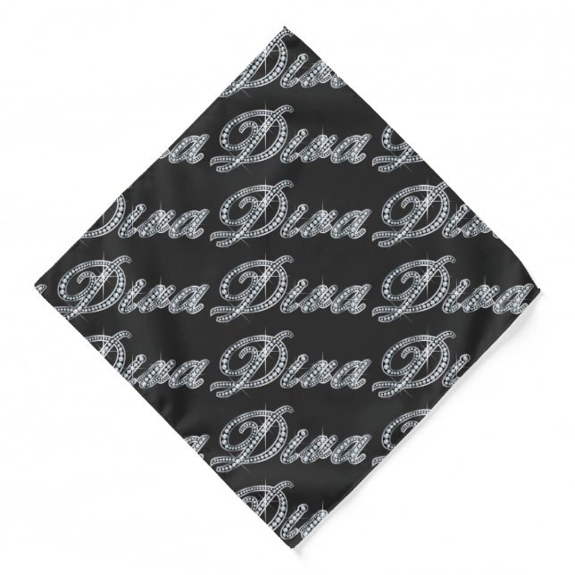 Diva "Diamond Bling"  Bandana (Front)