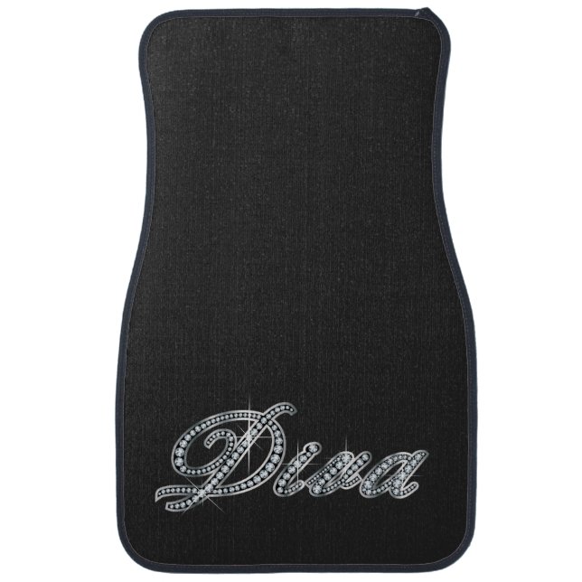 Diva "Diamond Bling"  Car Floor Mat (Front)
