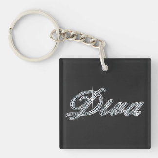Diva "Diamond Bling"  Keychain