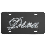 Diva "Diamond Bling"  License Plate