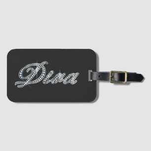 Diva "Diamond Bling"  Luggage Tag