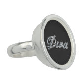 Diva "Diamond Bling" Ring (Side)