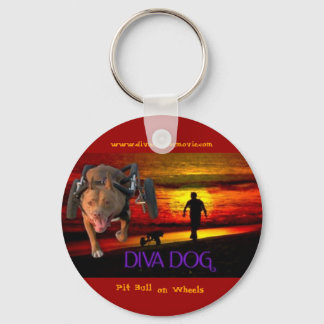 DIVA DOG Poster Logo Keychain Version 2