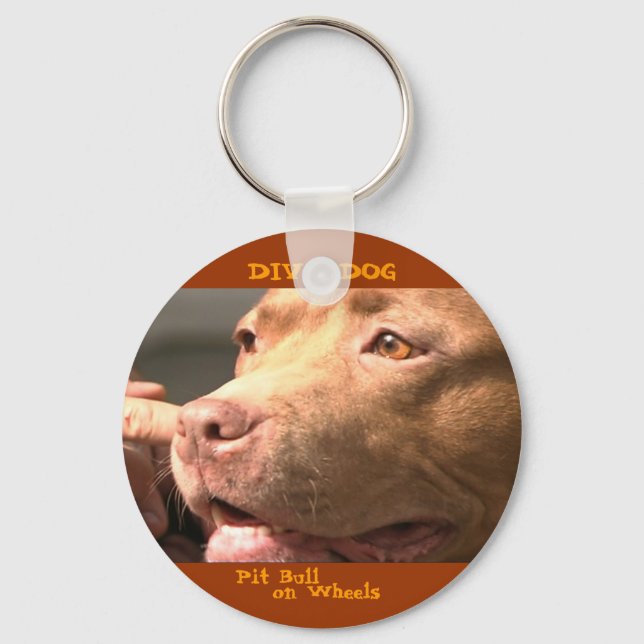 DIVA DOG Up Close & Personal Keychain (Front)