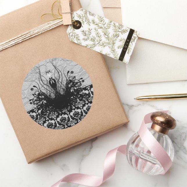 Diva Fashion Sticker - Black and Grey (Gifting)