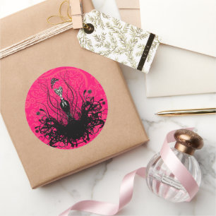 Diva Fashion Sticker - Raspberry Hot Bright Pink