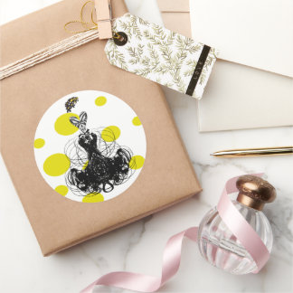 Diva Fashion Sticker - yellow