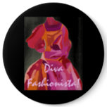 Diva Fashionista Autumn Reds Button