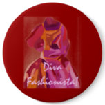 Diva Fashionista Autumn Reds Button