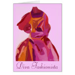 Diva Fashionista Autumn Reds Card