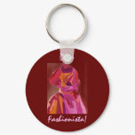 Diva Fashionista Autumn Reds Keychain