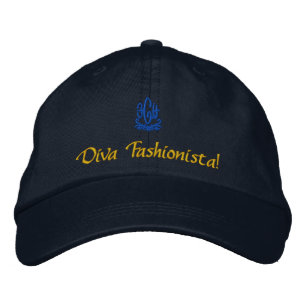 Diva Fashionista Embroidered Baseball Cap