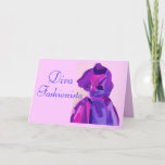 Diva Fashionista In Blue Invitation