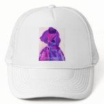 Diva Fashionista In Blue Trucker Hat