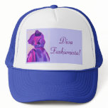 Diva Fashionista In Blue Trucker Hat