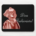 Diva Fashionista In Neutral Mouse Pad