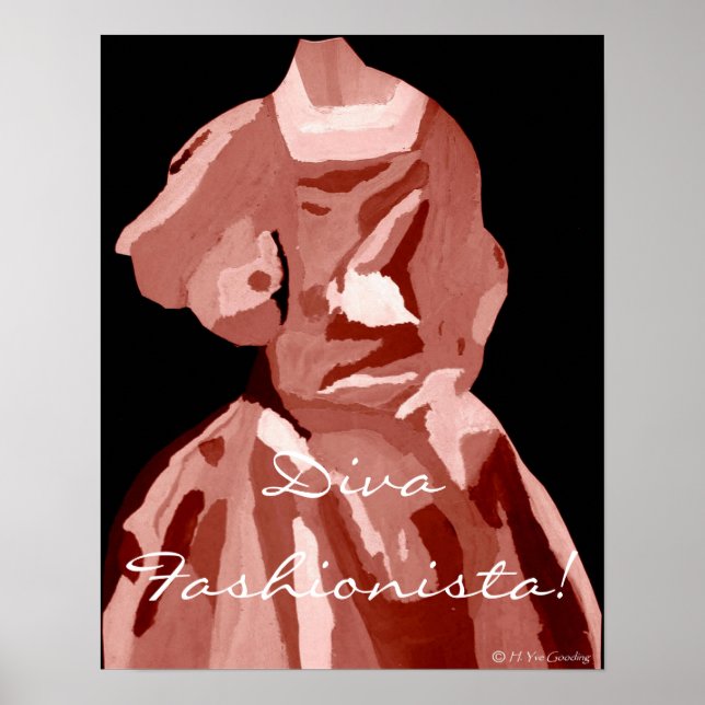 Diva Fashionista In Neutral Poster (Front)