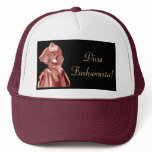 Diva Fashionista In Neutral Trucker Hat