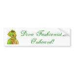 Diva Fashionista In Spring Bumper Sticker