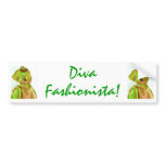 Diva Fashionista In Spring Bumper Sticker