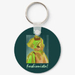 Diva Fashionista In Spring Keychain