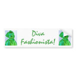 Diva Fashionista In Summer Bumper Sticker