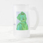 Diva Fashionista In Summer Frosted Glass Beer Mug