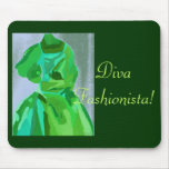 Diva Fashionista In Summer Mouse Pad