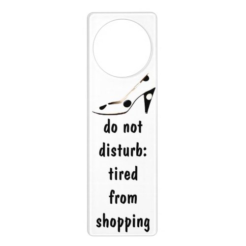 Diva Fashionista Shopaholic Humor Door Hanger