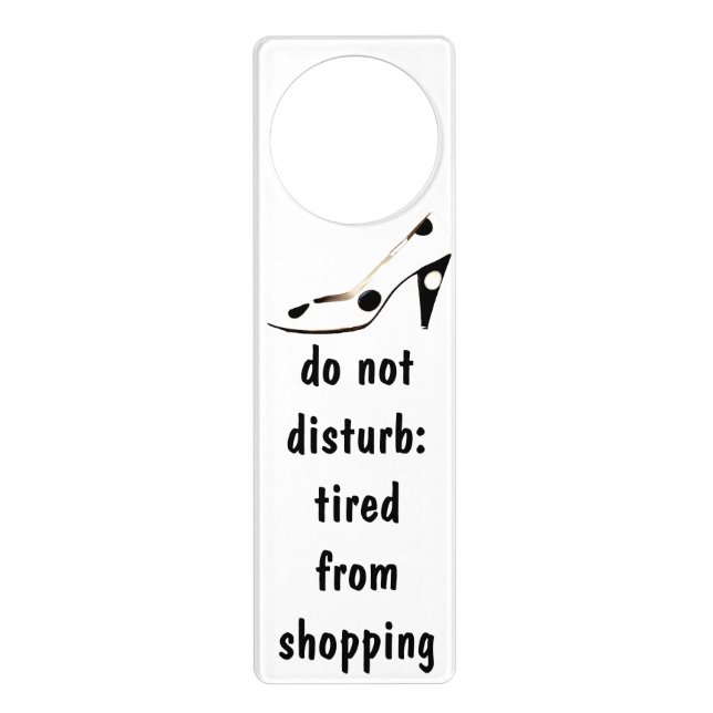 Diva Fashionista Shopaholic Humor Door Hanger (Front)