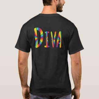 DIVA Gay Pride Rainbow Flag  Fabulous LGBT LGBTQ