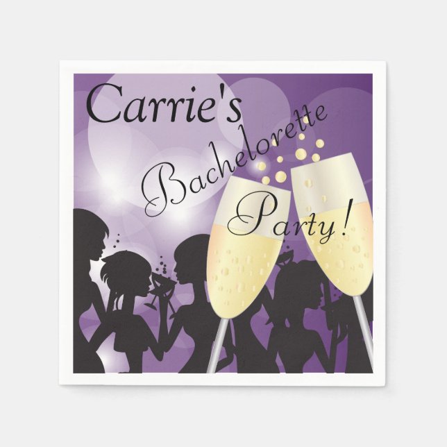 Diva Girls Night Out Paper Napkins (Front)