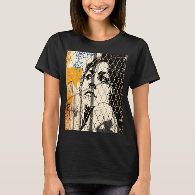Diva graffiti face feminist T-Shirt (Front)