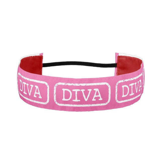 "DIVA" Hair Band Athletic Headband (Front)