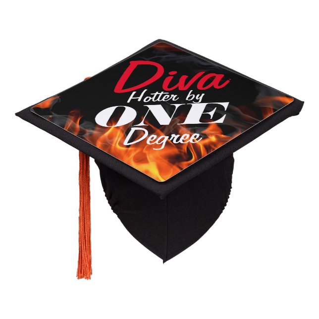 Diva Hotter by ONE Degree Graduation Hat Topper (Angled)
