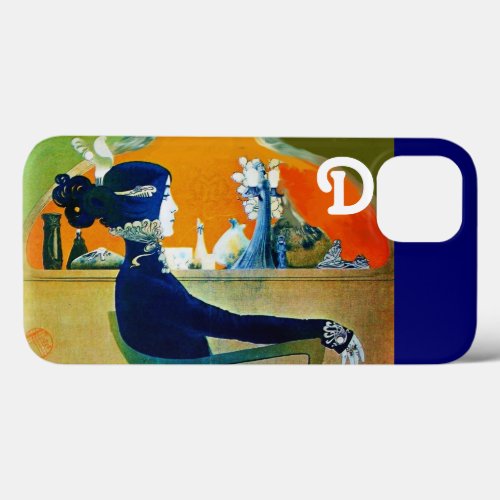 DIVA IN BLUE BEAUTY FASHION MONOGRAM iPhone 13 CASE