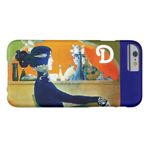 DIVA IN BLUE BEAUTY FASHION MONOGRAM BARELY THERE iPhone 6 CASE