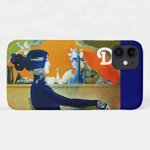 DIVA IN BLUE BEAUTY FASHION MONOGRAM iPhone 11 CASE