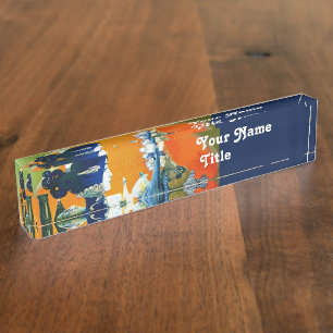 DIVA IN BLUE ,BEAUTY FASHION NAMEPLATE