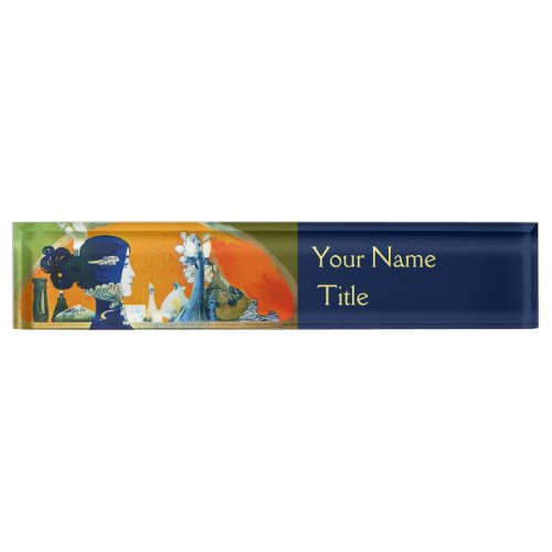 DIVA IN BLUE HAIR BEAUTY FASHION NAMEPLATE