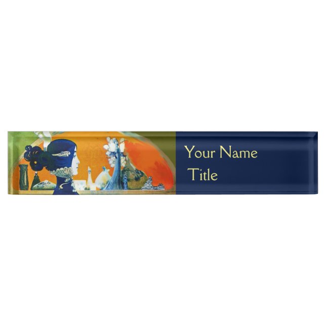 DIVA IN BLUE /HAIR BEAUTY FASHION NAMEPLATE (Front)