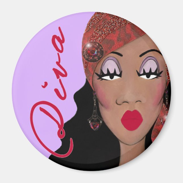 "DIVA is a four letter word..."  magnet (Front)