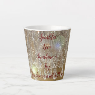 DIVA Life Sparkles Happy Birthday Latte Mug