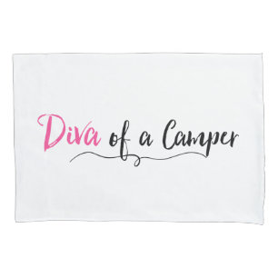 "Diva of a Camper" Pillow Case
