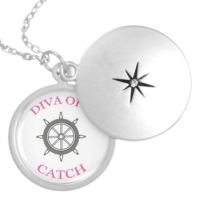 "Diva of a Catch" Nautical Necklace (Front)